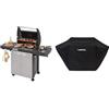 Campingaz 3 Series Classic L Plus Barbecue Grill a 3 Bruciatori con Fornello Laterale, Nero/Argento, 144 x 66 x 147 cm & BBQ ACCY Cover Copertura Barbecue, Resistente ad Acqua e intemperie, Black