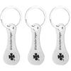 10 Pcs Gettone Per Carrello in Acciaio Inox Del Della Spesa