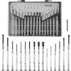 yoivkgo 16 Pezzi Cacciaviti di Precisione, Robusto e Facile da Usare, Cacciaviti Precisione, Multifunzionale, Set di Cacciaviti Meccanici di Precisione, per Elettronica, Occhiali, Orologi (argento)