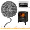 Syhdfxknp Guarnizione Stufa a Pellet 12 mm x 2.5 m Guarnizione Stufa a Legna Guarnizione Camino in Fibra di Vetro Guarnizione Vetro Stufa a Pellet per Caminetto Stufe Porta del Forno (Φ12mm x 2.5m)