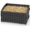 johgee Bruciatore di pellet, 29 × 20 × 17 cm Fornello Portatile, facile da montare, cestino a pellet per camini e stufe