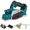 ONEVAN pialla elettrica a batteria, larghezza di piallatura 82mm, profondità da 2mm, pialletto senza fili piallatrice per legno per Makita 18V