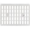 Repa Market Griglia di ventilazione regolabile per interni ed esterni, 400 x 300 mm, bianca, griglia metallica per riscaldamento, raffreddamento, ventilazione per casa, capannone, registro interno