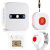 Daytech Salvavita Anziani, Pulsante Allarme Anzianicon 1 Ricevitore, 1 Pulsante SOS e 1 Braccialetto, Campanello Emergenza Anziani per Assistenza Domiciliare, 55 Suonerie, 5 Volumi, 150 m, IP55