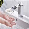 Intenst miscelatore per lavandino, miscelatore per lavandino caldo e freddo, regolabile, rubinetto per lavabo, cascata, Rubinetteria bagno in ottone H59