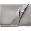 Bonazzi Home Lenzuolo sopra in raso di puro cotone, soffice e morbido, 100% MADE IN ITALY (Grigio, Matrimoniale, 250x300)