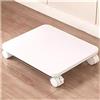 Generic Carrello per stampante con ruote bloccabili per casa e ufficio, piccolo supporto per stampante sotto la scrivania (bianco C 40 x 35)