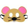 Jtnohx Feltro Maschere Animali, 10 Pz Maschera Halloween per Bambini, Costume Animale per Compleanno Party Forniture (Mouse Mask)