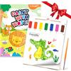 YPLUS Dipingi con Libri ad Acqua per Bambini Piccoli， Carta per Pittura ad Acquerello per Bambini 1-4 Anni， Regalo Artistico con Pennello Inclusi - Animale