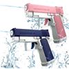 LQTSLFM Pistola ad Acqua 2 Pezzi Pistole ad Acqua per Bambini Portata 10 Metri per Estivi Feste all'aperto, Piscina, Spiaggia, Giochi, Regali per Bambini (Blu+Rosa)