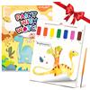 YPLUS Dipingi con Libri ad Acqua per Bambini Piccoli， Carta per Pittura ad Acquerello per Bambini 1-4 Anni， Regalo Artistico con Pennello Inclusi - Dinosauro