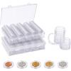 ZHYUAN 200 pezzi Moneta Capsule,2 pezzi Custodie per Monete,Custodie Per monete in Plastica,Capsule per Monete,Rotondo Custodia per Raccolta di Monete,Capsule Trasparenti per Monete