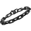Vnox Bracciale Uomo Acciaio Inossidabile: Braccialetto Catena Uomo in Nero, Lunghezza 19/21/23 cm, Regalo Compleanno Regalo Ragazzo Uomo per Papà Mariti Figli