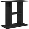 vidaXL Supporto Acquario 60x30x60 cm Legno Multistrato Rovere Nero, Mobile per Acquario, unità per Acquario, mensola per Acquario, Base per Acquario