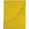Zer0bed, Lenzuolo Sotto con Angoli Matrimoniale Tinta Unita 100% Cotone ANGOLO MAXI 30CM, 2 Piazze, Giallo, 180x200