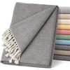 ECOMMERC3 | Foulard multiuso dimensioni 130 x 180 cm sia che per letto, copriletto multiuso, colore marrone, decorativo - Jarapa protettivo ed elegante