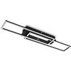 BRILONER - Plafoniera LED soffitto, lampada LED, lampadario, colore della luce bianco caldo, funzione memory, lampada da soggiorno orientabile, nero