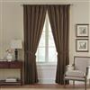 Threadmade Elrene Home Fashions 026865721874 Oscurante. & Energy Efficient Foderato Tasca da Finestra Tenda Plissettata Regal Solido Pannello, Chocolate, 52 x 108