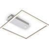 BRILONER - Plafoniera LED Frame, plafoniera LED con luce bianca calda, lampada con sensore, lampada per soggiorno, lampada per camera da letto, 320x300x50 mm (LxPxH), colore alluminio