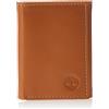 Timberland Men's Premium Leather Cloudy Trifolder Wallet Accessori da Viaggio-Portafogli Tri-Fold, Tan (Nuvoloso), Taglia Unica Uomo