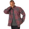 Wrangler Authentics Giacca Camicia in Flanella a Manica Lunga con Fodera Sherpa, Notizie Heather, XL Uomo