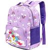POWOFUN Zaino da viaggio per bambini in età prescolare con cartoni animati carino zaino per libri, Unicorno viola 2