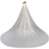 YO-HAPPY Velocipede da Sposa Mesh Cattedrale Ultra-Lungo con Stampa a Caldo, Romantico di Lusso Shimmer Cielo Stellato Paillette Accessori