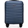 WITTCHEN Skyspeed Line Valigia da Cabina Piccola Valigia da Cabina Valigia rigida ABS Valigia da Viaggio Valigia Rotante Trolley Chiusura a Combinazione Maniglia Telescopica 4 Ruote Blu navy