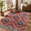 DEFYNEE Tappeto Soggiorno 120 x 180 cm, Tappeto Antiscivolo a Pelo Corto, Idrorepellente, Lavabile in Lavatrice, per Corridoio, Soggiorno e Camera da Letto, Rosso