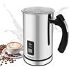 OZAVO Montalatte Elettrico Automatico in Acciaio Inossidabile - 300ML Cappuccinatore con Controllo Temperatura per Schiuma Latte Calda e Fredda