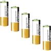 WatioWave Batteria Micro Alcalina 023AE 12V in presentazione di 5 unità. Ideale per dispositivi che richiedono energia affidabile e durevole, garantendo prestazioni ottimali nell'uso quotidiano.