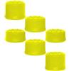 Szaerfa 6PCS Grip Set Joystick Cap Tappo del bastone analogico per PS5 Pro/PS5 slim/PS5, controller analogico Gamepad sollevato antiscivolo impugnature del bastone del pollice bastoni Cover (Giallo)