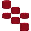 Szaerfa 6PCS Grip Set Joystick Cap Tappo del bastone analogico per PS5 Pro/PS5 slim/PS5, controller analogico Gamepad sollevato antiscivolo impugnature del bastone del pollice bastoni Cover (Rosso)