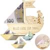 VIDSTW Regalo di Battesimo Battesimo Arca di Noè in Legno Battesimo per Bambini Regalo per Bambine Regalo fai da te in Denaro Regali di Denaro Creativi per Bambini per Bambini e Bambine