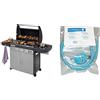Campingaz 4 Series Classic LS Plus Grill Barbecue Gas, Nero/Grigio + Campingaz Y980000000 Regolatore di pressione del gas accessorio per barbecue/grill