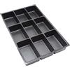 BISLEY MultiDrawerTM-Inserto per cassetti A4, 9 Scomparti, H 102, 87, 51 mm, Metallo, 800 plastica, 36.5 x 23.7 x 5 cm