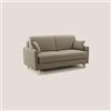 Divani.Store Edgar divano letto matrimoniale in tessuto felis impermeabile marrone 160 cm (mat. 120x197)