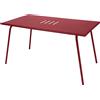 Fermob - Tavolo rettangolare Monceau - Rosso - Acciaio verniciato - Designer Studio Fermob