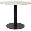 Ferm Living - Tavolo rotondo Mineral - Bianco - Marmo
