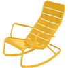 Fermob - Sedia a dondolo Luxembourg - Giallo - Alluminio laccato - Designer Frédéric Sofia