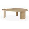Ethnicraft - Tavolino Boomerang - Legno naturale - Massello di quercia oliato - Designer Alain van Havre