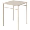Tolix - Tavolo quadrato T37 - Beige - Acciaio inossidabile - Designer Studio Tolix