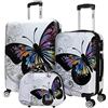 World Traveler Bagagli Farf, Farfalla, 4-Piece Set, Bagagli Farf