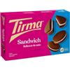 Tirma Cracker Sandwich al cacao con ripieno di crema | 4 confezioni da 45 g (180 g) | Biscotti al cacao e crema per merenda | Biscotti ripieni di cioccolato per pausa caffè