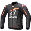 Alpinestars GP PLUS V4 PELLE GIACCA BLACK RED FLUO WHITE | ALPINESTARS