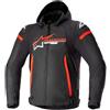 Alpinestars ZACA WATERPROOF GIACCA BLACK BRIGHT RED WHITE | ALPINESTARS