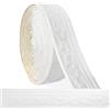 Bcuuozeeing Bordatura autoadesiva bianca - 10 m x 8 cm x 5 mm - modanature in stucco 3D autoadesive, impermeabili, bordatura da parete, listelli, autoadesive, per angoli linee, soffitti