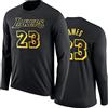 KEPL Felpa a Maniche Lunghe Uomo Abbigliamento Casual Basket Maglia Nera Uomo Sport NBA Manica Lunga Casual Basket Felpa,L