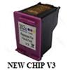 Hp Cartuccia Compatibile per HP Officejet 3830 HP 302XL F6U67AE Colore 6X3ML New Chip V3