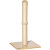 PawHut Tiragraffi per Gatti con Palo in Sisal Alto 60 cm, Mini Albero Tiragraffi Salvaspazio Multiuso con Base in Truciolato, Beige